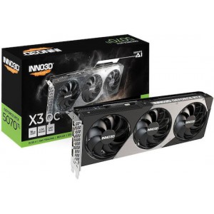 Inno 3D GeForce RTX 5070 Ti 16GB GDDR7 X3 OC Κάρτα Γραφικών N507T3-16D7X-176068N (N507T3-16D7X-176068N)