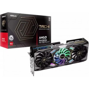 ASRock Radeon RX 9070 XT 16GB GDDR6 Taichi OC Κάρτα Γραφικών RX9070XT TC 16GO (RX9070XT TC 16GO) (90-GA5HZZ-00UANF)
