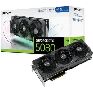 PNY GeForce RTX 5080 16GB GDDR7 Overclocked Triple Fan Κάρτα Γραφικών (VCG508016TFXPB1-O) (VCG508016TFXPB1-O)