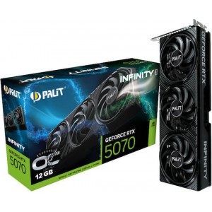 Palit GeForce RTX 5070 12GB GDDR7 Infinity 3 OC Κάρτα Γραφικών NE75070S19K9-GB2050S (NE75070S19K9-GB2050S)