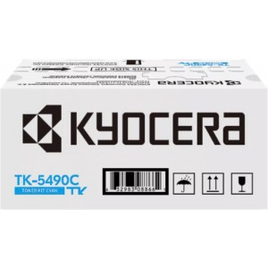Kyocera TK-5490C Γνήσιο Toner Laser Εκτυπωτή Κυανό (1T0C22CNL1)