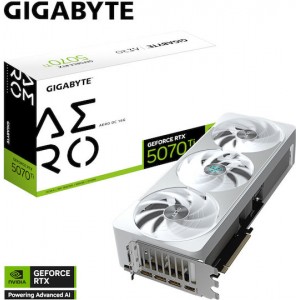 Gigabyte GeForce RTX 5070 Ti 16GB GDDR7 Aero OC Κάρτα Γραφικών (GV-N507TAERO OC-16GD) (GV-N507TAERO OC-16GD)