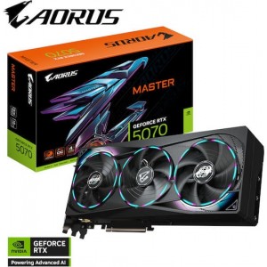 Gigabyte GeForce RTX 5070 12GB GDDR7 Aorus Master Κάρτα Γραφικών (GV-N5070AORUS-M-12GD) (GV-N5070AORUS-M-12GD) (GV-N5070AORUS M-12GD)
