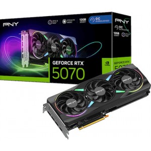 PNY GeForce RTX 5070 12GB GDDR7 ARGB EPIC-X RGB OC Triple Fan Κάρτα Γραφικών VCG507012TFXXPB1-O (VCG507012TFXXPB1-O)
