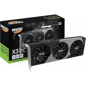 Inno 3D GeForce RTX 5070 12GB GDDR7 X3 OC Κάρτα Γραφικών N50703-12D7X-195064L (N50703-12D7X-195064L)