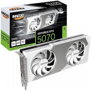 Inno 3D GeForce RTX 5070 12GB GDDR7 Twin X2 OC White Κάρτα Γραφικών (N50702-12D7X-195064W) (N50702-12D7X-195064W)