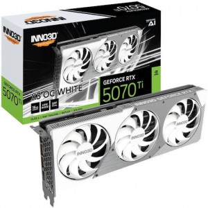 Inno 3D GeForce RTX 5070 Ti 16GB GDDR7 X3 OC WHITE Κάρτα Γραφικών (N507T3-16D7X-176068W) (N507T3-16D7X-176068W)
