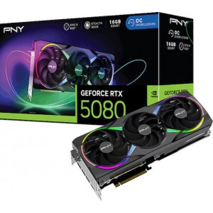 PNY GeForce RTX 5080 16GB GDDR7 EPIC-X RGB Overclocked Κάρτα Γραφικών VCG508016TFXXPB1-O (VCG508016TFXXPB1-O)