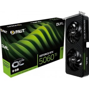 Palit GeForce RTX 5060 Ti 8GB GDDR7 Dual OC Κάρτα Γραφικών NE7506TT19P1-GB2062D (NE7506TT19P1-GB2062D)
