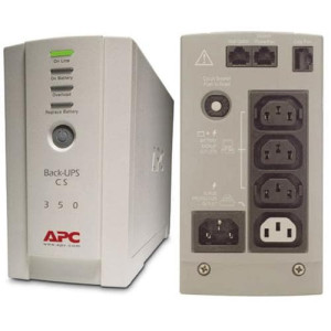 APC Back-UPS uninterruptible power supply (UPS) Standby (Offline) 350 VA 210 W 4 AC outlet(s) Beige (BK350EI)