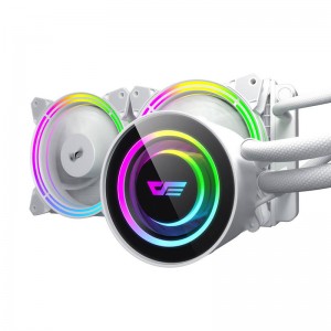 Darkflash TR240 PC Water Cooling AiO RGB 2x 120x120 (white)