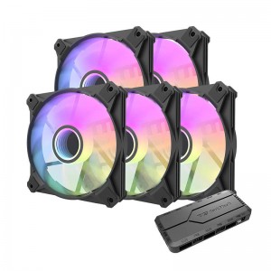 Darkflash INF8 ARGB Computer fan set 5in1 120x120 (black)