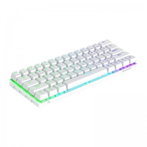 Wireless gaming mechanical keyborad BlitzWolf BW-KB0, Red switch, RGB (white)