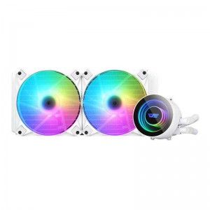 Darkflash DX240 PC Water Cooling RGB 2x 120x120 (λευκό)