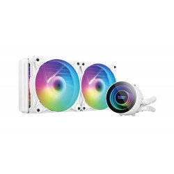 Darkflash DX240 PC Water Cooling RGB 2x 120x120 (λευκό)