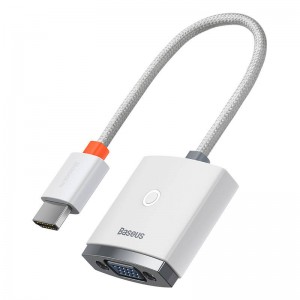 Baseus Lite Series HDMI to VGA adapter without audio (white)