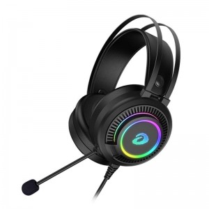 Gaming headphones Dareu EH416s USB + Jack 3.5mm RGB (black)