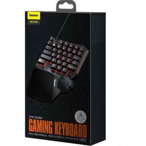 Baseus Gamo One-Handed Gaming Keyboard Black