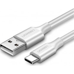 Καλώδιο Ugreen USB Σε USB-C, QC3.0, 25 cm (λευκό) Καλώδιο Ugreen USB Σε USB-C, QC3.0, 25 cm (λευκό)