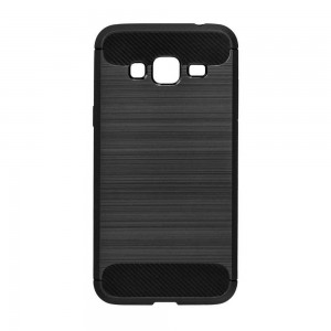 Θήκη Σιλικόνης Carbon TPU Fiber Brushed Samsung Galaxy J3 (2016) Μαύρο