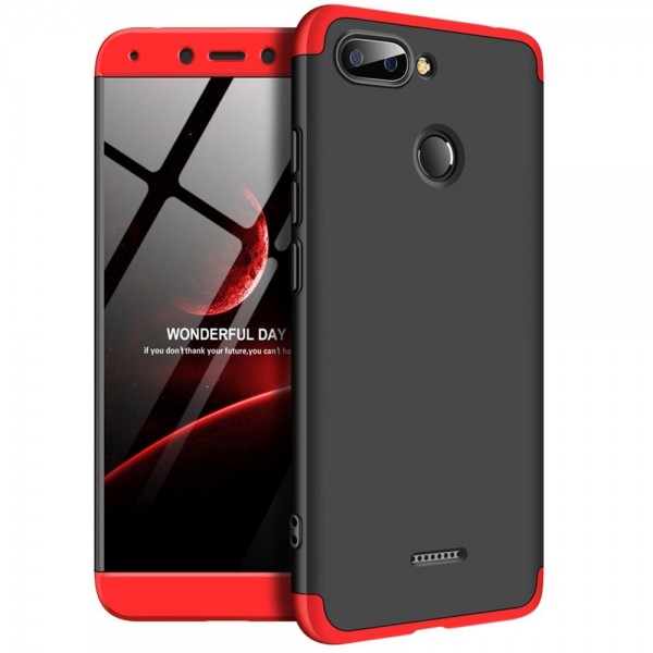 GKK 360 Full Body Protection Xiaomi Redmi 6 Μαύρο/Κόκκινο