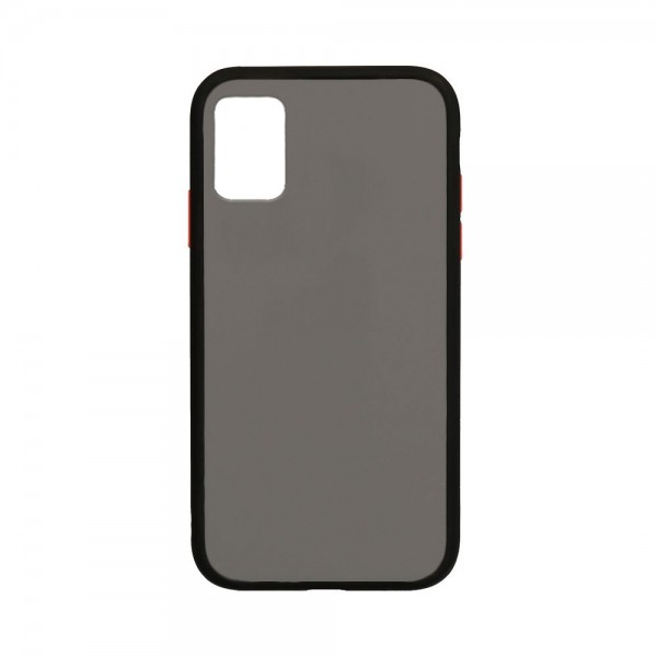 Θήκη Color Button Bumper Samsung Galaxy A71 Μαύρο