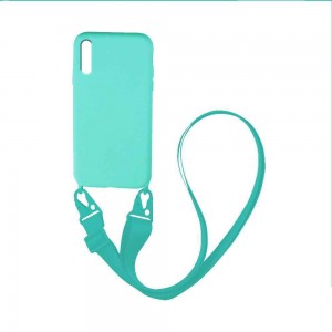 Θήκη Σιλικόνης με Strap CarryHang Sonique Samsung Galaxy A70/A70s Γαλάζιο
