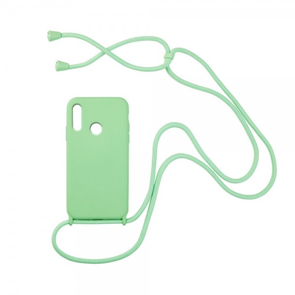 Θήκη Σιλικόνης με Κορδόνι CarryHang Sonique Huawei P Smart 2019 / Honor 10 Lite Πράσινο Ανοιχτό