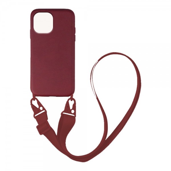 Θήκη Σιλικόνης με Strap CarryHang Sonique Xiaomi Mi 11 Μπορντό