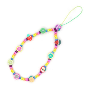 Βραχιόλι Λουράκι Κινητού  Phone Strap Jewelry 24cm Colorful Fruit - DS Crystal - Colorful Fruit - Βραχιόλια Κινητού