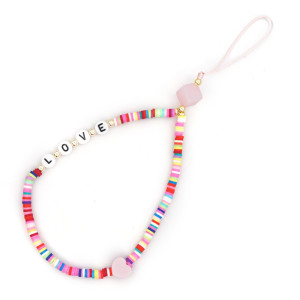 Βραχιόλι Λουράκι Κινητού  Phone Strap Jewelry 24cm Colorful Love - DS Crystal - Colorful Love - Βραχιόλια Κινητού