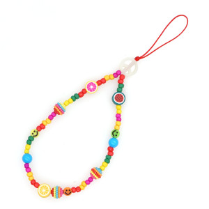 Βραχιόλι Λουράκι Κινητού  Phone Strap Jewelry 24cm Colorful Smile - DS Crystal - Colorful Smile - Βραχιόλια Κινητού