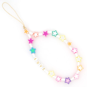 Βραχιόλι Λουράκι Κινητού  Phone Strap Jewelry 24cm Colorful Star - DS Crystal - Colorful Star - Βραχιόλια Κινητού