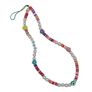 Βραχιόλι Λουράκι Κινητού Phone Strap Jewelry 44cm Colorful Pearl - DS Crystal - Colorful Pearl - Βραχιόλια Κινητού