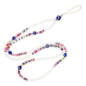 Κολιέ Λουράκι Κινητού Phone Strap Jewelry 80cm Colorful Love - DS Crystal - Colorful Love - Strap Λαιμού
