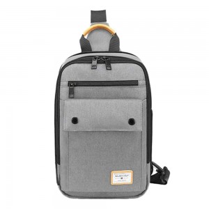 Tσάντα Crossbody αδιάβροχη Golden Wolf GXB-00110 Γκρι