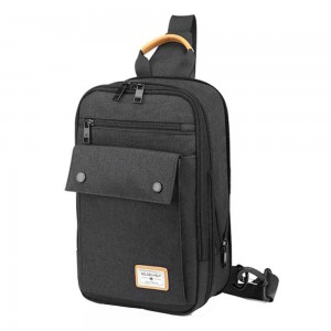 Tσάντα Crossbody αδιάβροχη Golden Wolf GXB-00110 Μαύρο