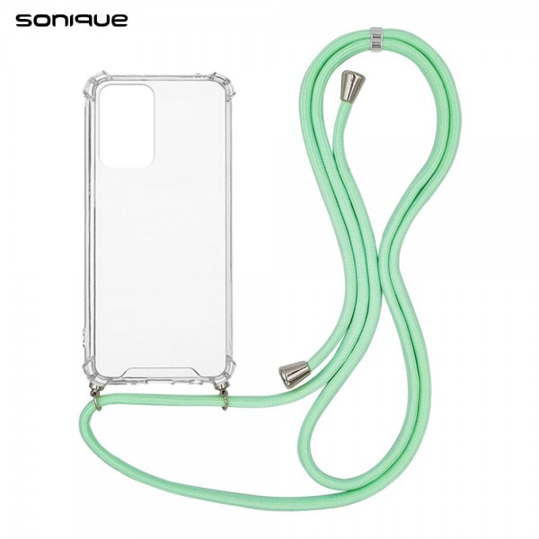 Θήκη Σιλικόνης με Κορδόνι Sonique Armor Clear Samsung Galaxy M23 5G Βεραμάν