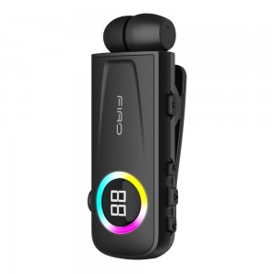 Ακουστικό Bluetooth Firo H17 Retractable V5.3 Μαύρο