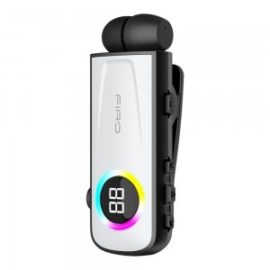 Ακουστικό Bluetooth Firo H17 Retractable V5.3 Λευκό