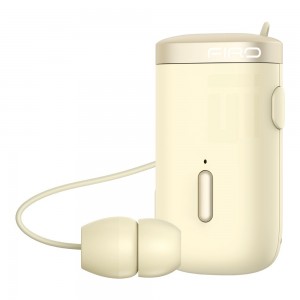 Ακουστικό Bluetooth Firo H18 Retractable V5.3 Χρυσό