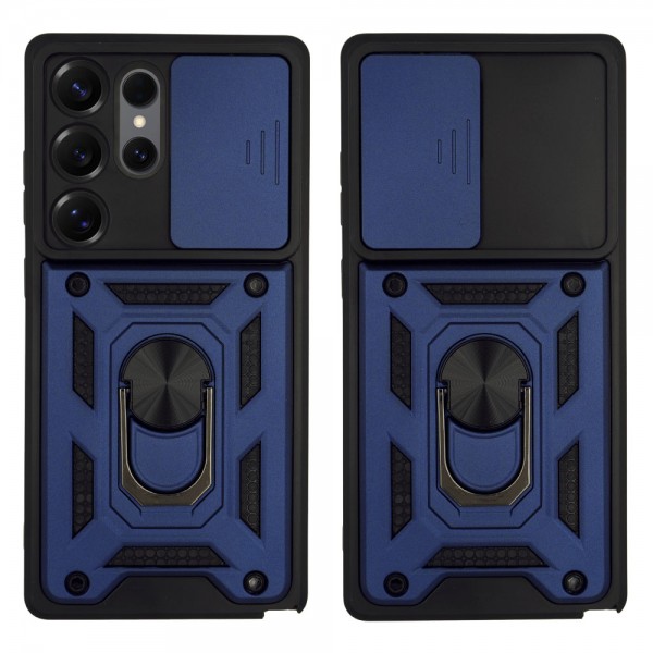 Θήκη Ring Armor CamPro Sonique για Samsung Galaxy S25 Ultra Μπλέ