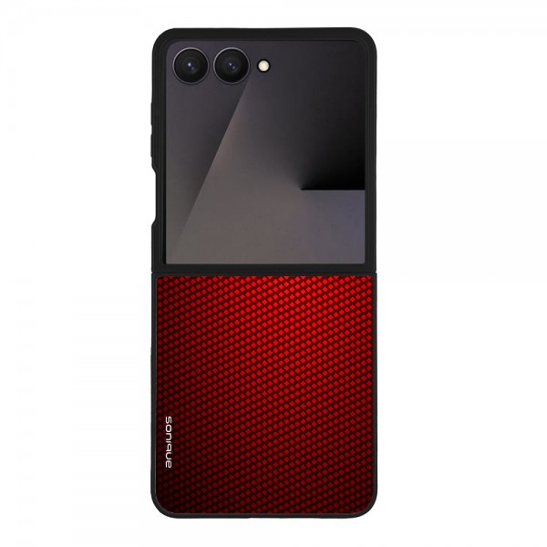 Θήκη Sonique Carbon Series για Samsung Galaxy Z Flip 7 Κόκκινο