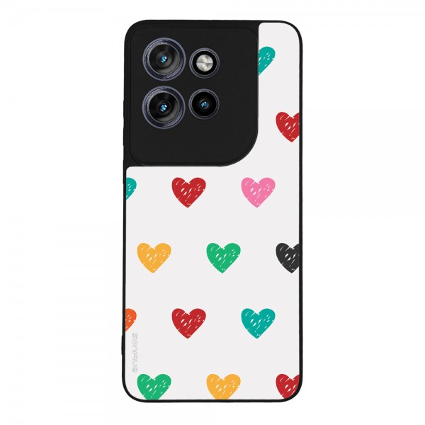 Θήκη Sonique Heart Series για Motorola Edge 50 Neo 5G Λευκό 02