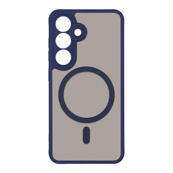 Θήκη Magnetic MagMatte Lens Sonique Samsung Galaxy S25 Μπλε Σκούρο