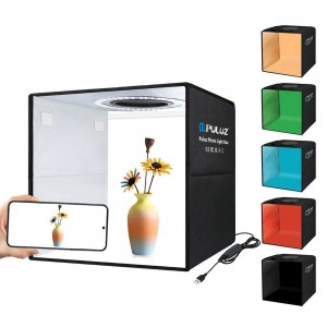 Puluz Φωτογραφικό Στούντιο Προϊόντων με 6 Backgrounds και LED Φωτισμό 30x30x30cm