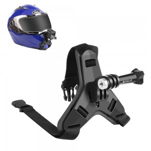Puluz Ιμάντας Στήριξης Κράνους για GoPro / Action Cameras Μαύρο