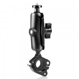 Puluz Βάση Μοτοσυκλέτας O-Clip Quick Release για GoPro / Action Cameras Μαύρο