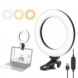 Ring Light Puluz LED 6.2" 16cm με Κλιπ για Γραφείο και Οθόνη