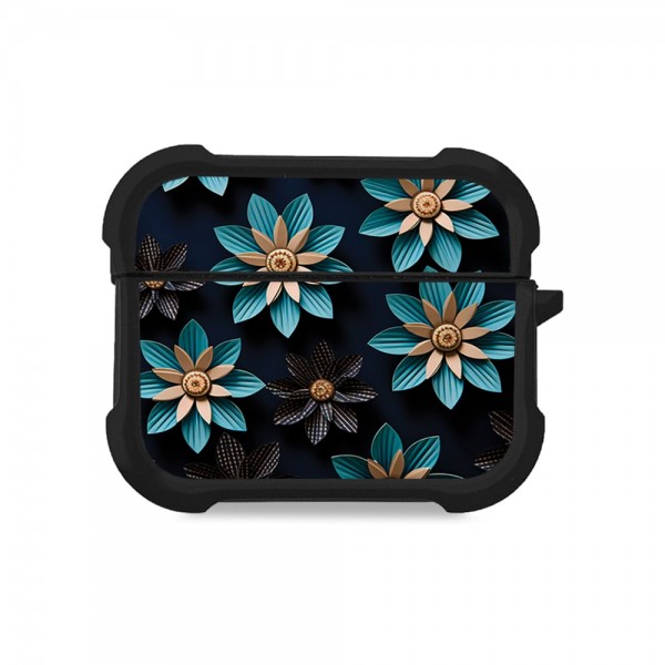 Θήκη Σιλικόνης Sonique 3D Flower Series για AirPods Pro 3 Γαλάζιο